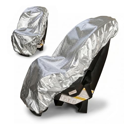 Mommy’s Helper Car Seat Sun Shade Cover – Heat Reflective Car Seat Sun Protector for Baby & Toddler – Universal Fit Carseat Cover for Summer – Blocks Sun & UV to Help Reduce Heat Buildup
