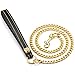 Heavy Duty Dog Leash, 15mm Metal Dog Leash Chew Proof Pet Leash Chain with Leather Handle for Outdoor Training, Chain Dog Leash for Large Medium Small Dogs
