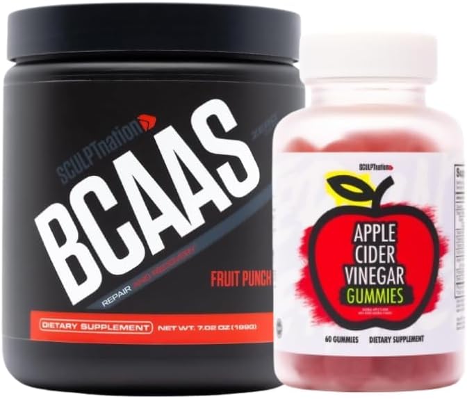 Sculpt Nation by V Shred BCAA Powder and Apple Cider Vinegar Bundle