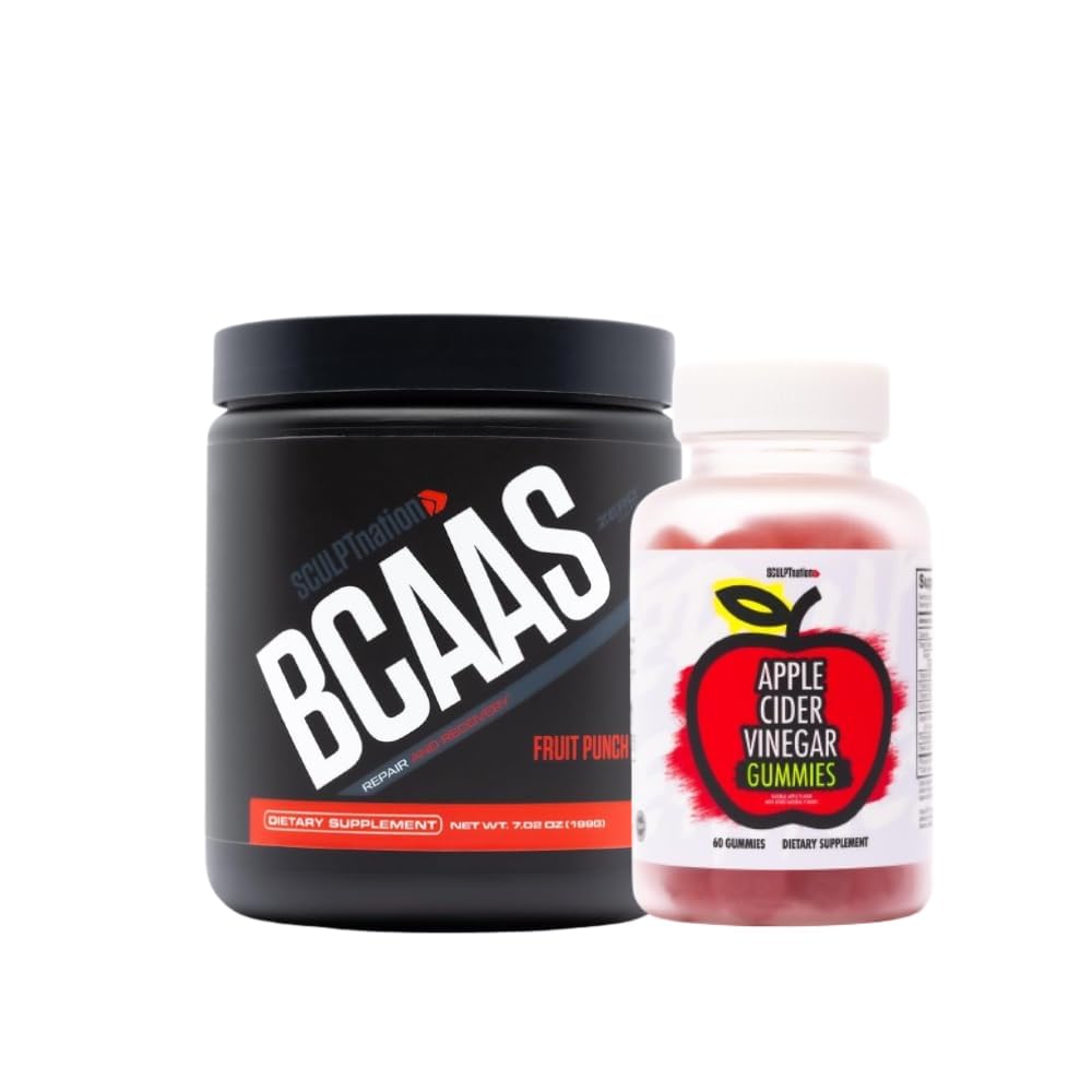 Sculpt Nation by V Shred BCAA Powder and Apple Cider Vinegar Bundle