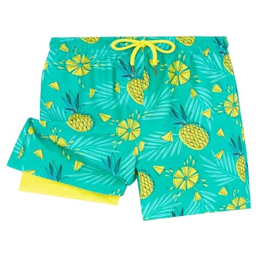 Boy's Swim Trunks with Compression Liner