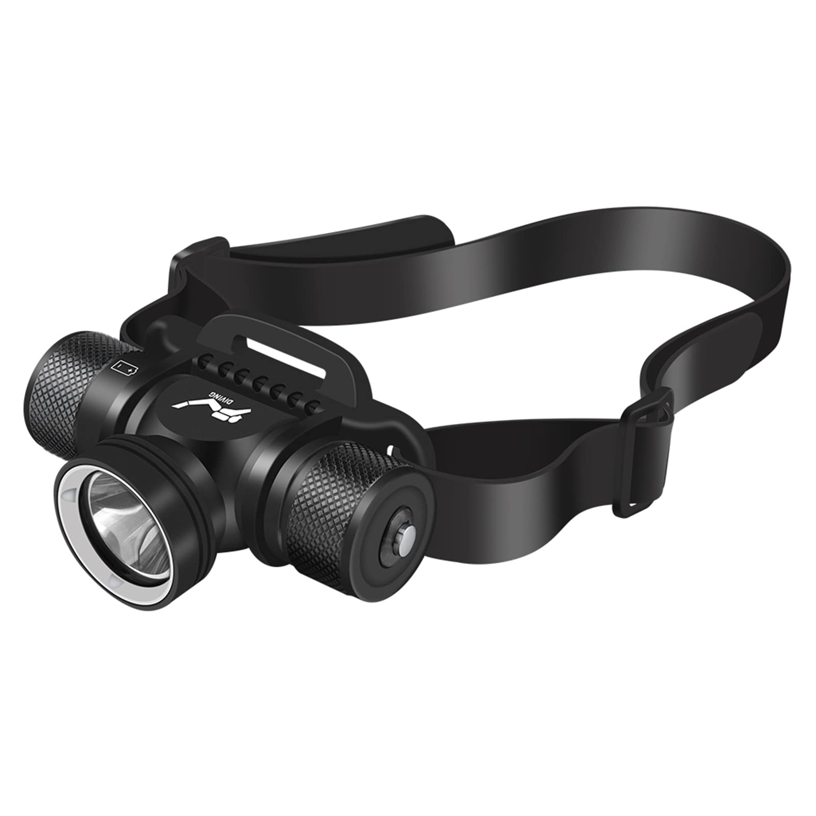 WINDFIREScuba Diving Light, 5000 Lumen Diving Flashlight Headlamp, 5 Modes Dive Flashlight, Ultra Bright IPX8 Waterproof Underwater 80 Meters Safety Snorkeling Head Light with Power Indicator
