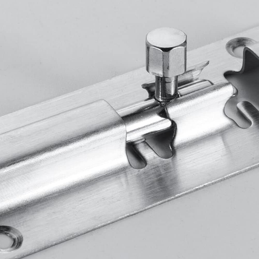 2 Set Door Lock Bolts Shed Door Tower Bolt Heavy Duty White Door - View #5