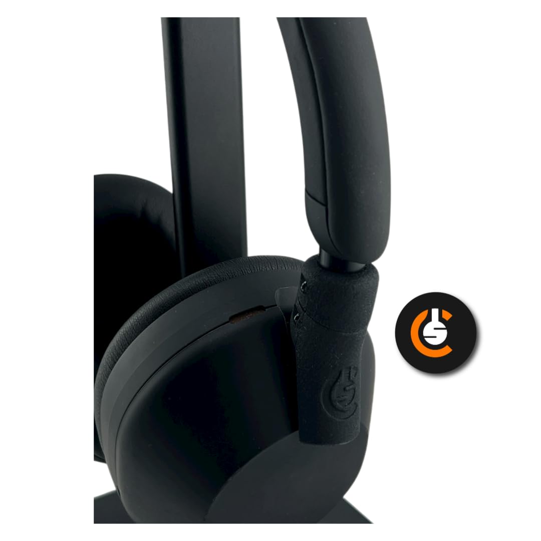 CS - Kit di riparazione per cuffie Sony WH-1000XM5 XM5, fascia rotta/parti di ricambio girevoli, colore: nero