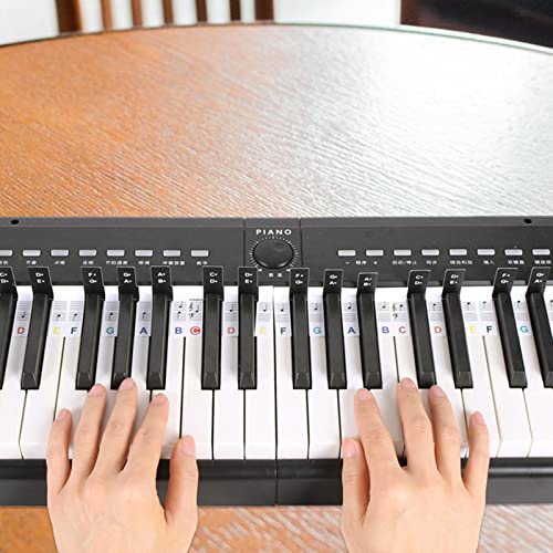 Cyhamse Guide de notes de clavier de piano | 88 touches de piano numérique pour débutants, étiquettes de lettres amovibles pour garçons et filles - Les Beatles, Paul McCartney, John Lennon, RIngo Starr, George Harrison Cyhamse Guide de notes de clavier de piano | 88 touches de piano numérique pour débutants, étiquettes de lettres amovibles pour garçons et filles – Image 7