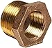 Anderson Metals - 38110-3216 Brass Threaded Pipe Fitting, Hex Bushing, 2" Male x 1 " Female