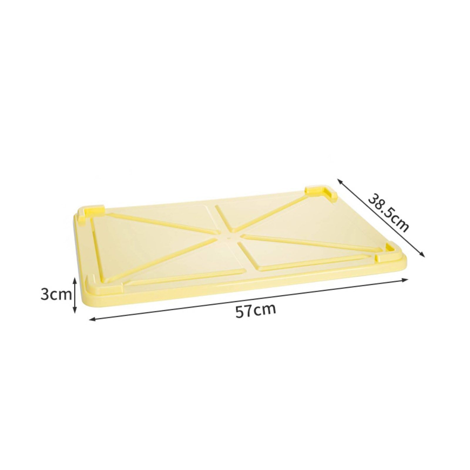 Scatola di Fermentazione con Coperchio Impilabile Attrezzatura da Cucina Rinforzato per Ristoranti, Pizzeria, Contenitore Per Impasto Giallo C14, Altezza 130mm