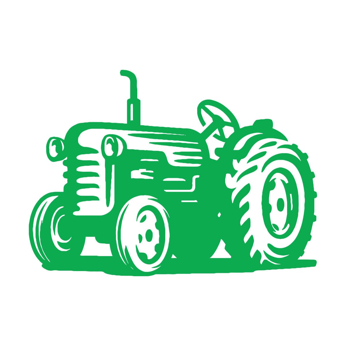 Tractor Farm Driving Wall Stickers Farmer Kids Room Art Decor Stickers Mural Car Vehicle Cartoon Playroom Bedroom Large - 56x77cm