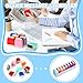 Crtiin 8 Pcs Office Stamp Set - Approved, Paid, Copy, Faxed, Scanned, Confidential, Received, Original - Self Inking Rubber Stamps Plastic, Rectangular for Business(Style 1,Mixed Colors)