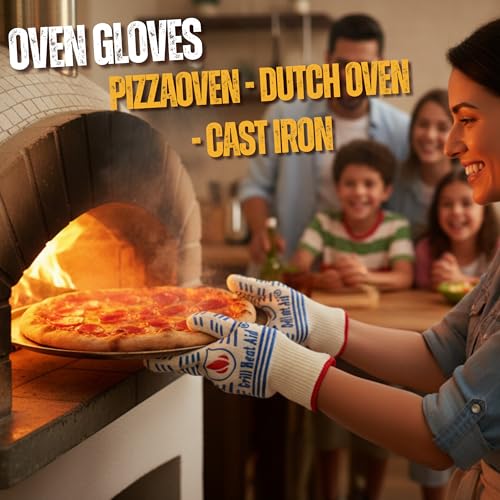 Grill Heat Aid Fits Ladies with X-Small Hands or Child Young As 7 Years Old Gloves For Baking, Grilling & Oven Use, Protection Up To 932°F, 2 Gloves