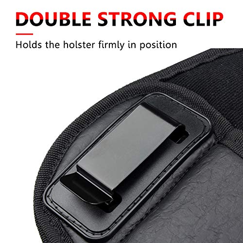 Kosibate Pancake Holster, Compatible With 9Mm, Sccy Cpx-2 9Mm, P320, Taurus G2C, G19 Gun Pistol Holsters(Black, Right Hand) #TOP2