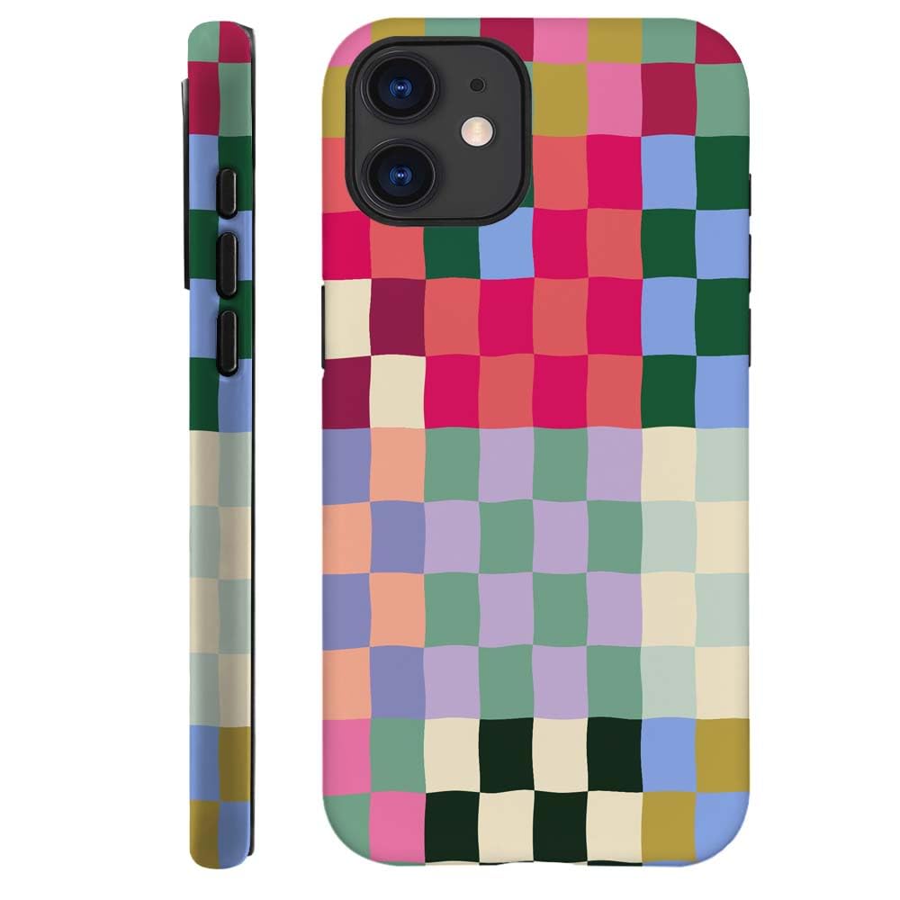 SEized Case Compatible with for iPhone 11,Colorful Checkerboard Phone Case for Girl Women Boy Men,Durable Protection Case for iPhone 11