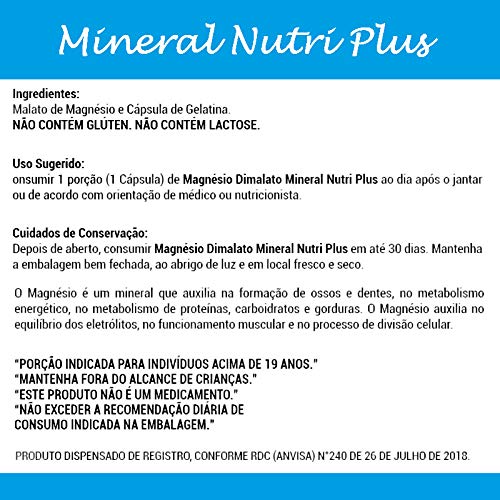 Magnésio Dimalato 100% Da Sua Dose Diária Melhor Marca