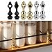 BE-TOOL Zinc Alloy Glass Railing Post Cap Finial Gold Silver Black for Glass Shelf Railing System (Silver Partially Connected)
