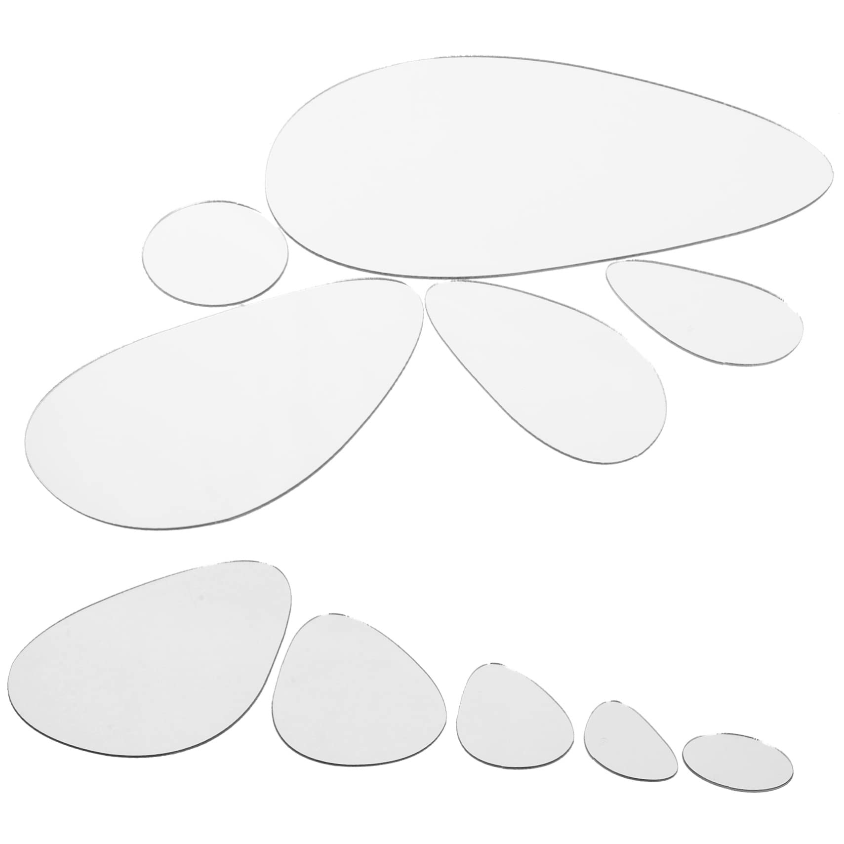 Hemobllo 96pezzi Adesivi Murali Ovali Decorazioni Estetiche Per Camera Da Letto Facili Da Applicare e Rimuovere Di Wall Sticker Creativi Per Decorare Pareti e Coprire Imperfezioni