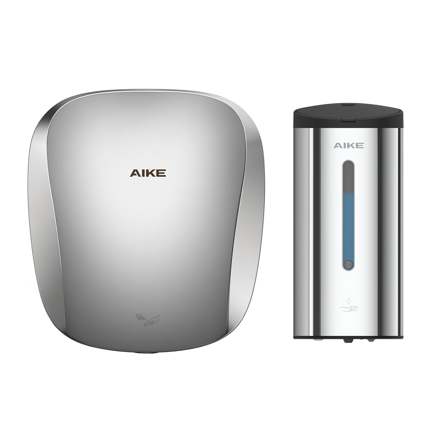 AIKEStainless Steel Hand Dryer and Soap Dispenser Combination Model AK2903 & AK1205