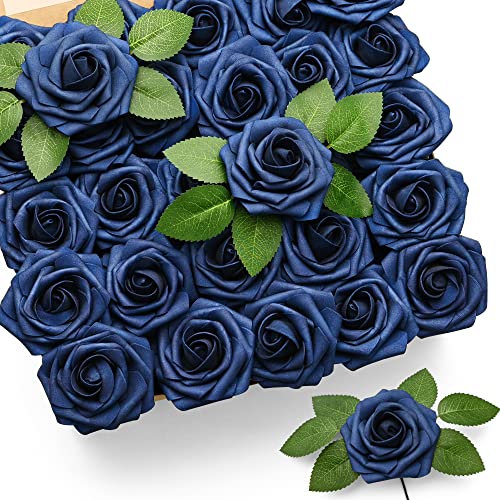 Mocoosy 50Pcs Roses Artificial Flowers
