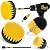 Holikme 4 Pack Drill Brush Power Scrubber Cleaning Brush Extended Long Attachment Set All Purpose Drill Scrub Brushes Kit for Grout, Floor, Tub, Shower, Tile, Bathroom and Kitchen Surface