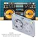 Lxworphology Blank Cassette Tapes, High Output Low Noise Reel to Reel Cassettes with 46min Recording Time for Music and Voice Recording, DIY Blank Recording Tape for Musicians (Silver)