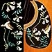 Assorted Hummingbird -Inlay Stickers Set- Brown