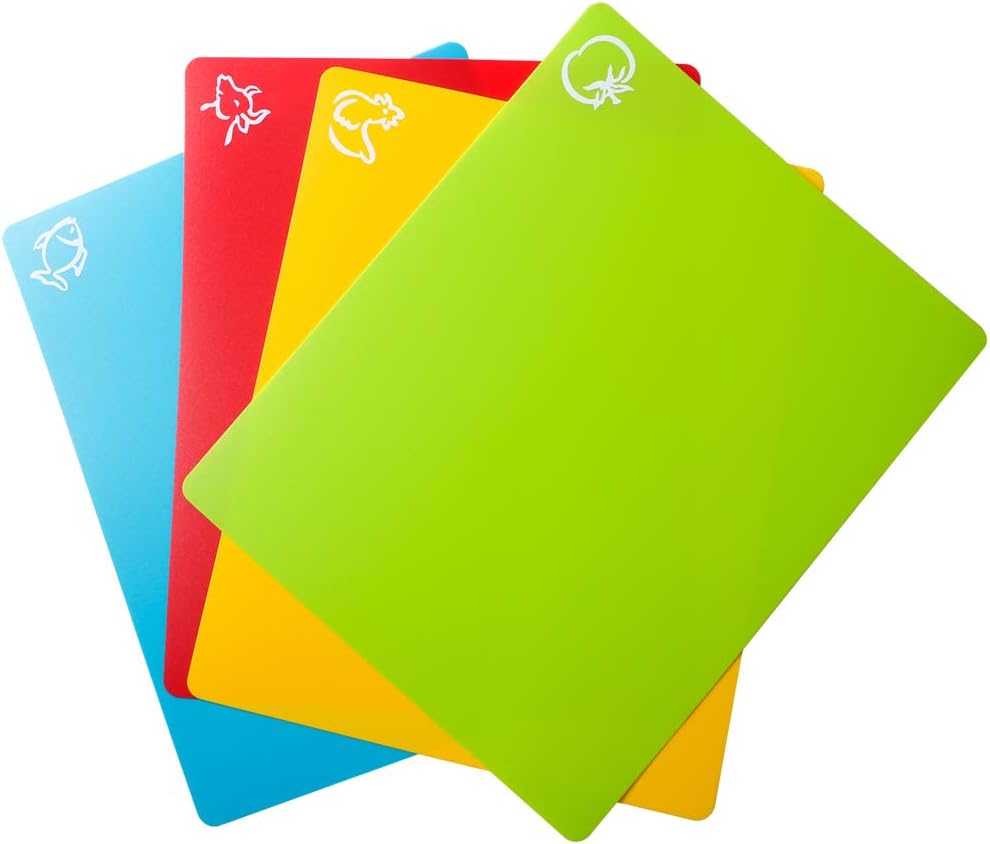 Thin Clear Flexible Plastic Cutting Board Chopping Mat 12