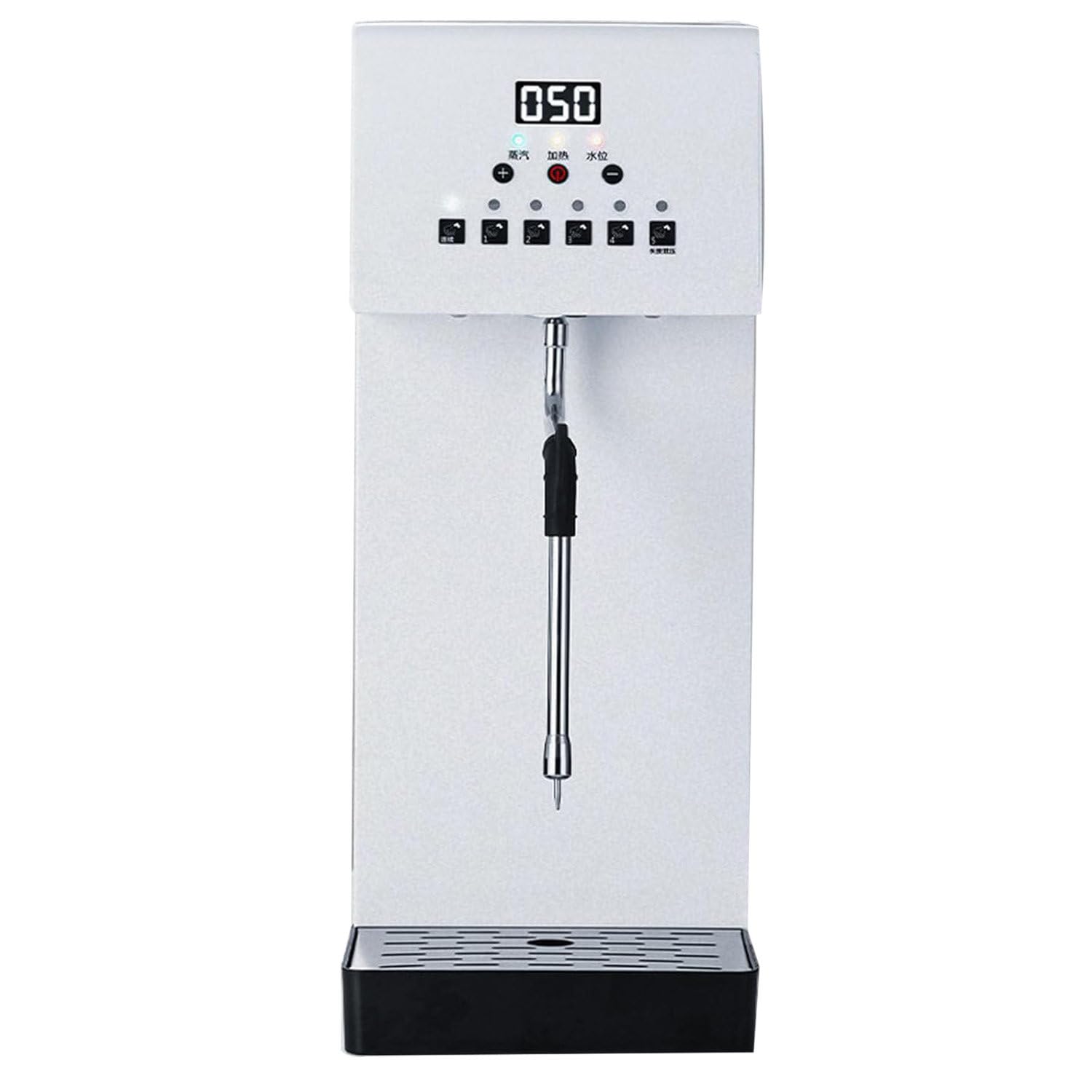 Mousseur à lait électrique à commande intelligente, entièrement automatique, pour faire mousser l'eau bouillante à la vapeur, grande capacité de 6 litres, pour le café et le lait.