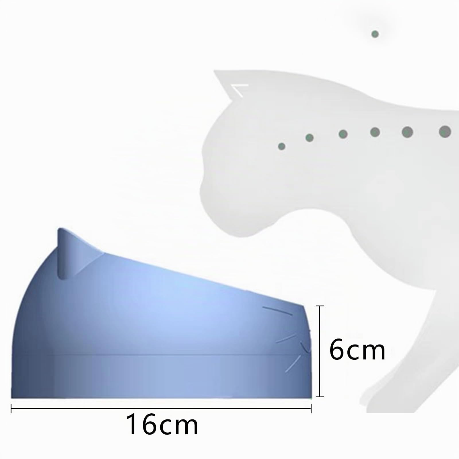 Ciotola per Gatti e Cani in Acciaio Inox - Set di 3 Ciotole Rialzate Inclinate di 15°, 400 ml, Rimovibili per Alimentazione e Acqua