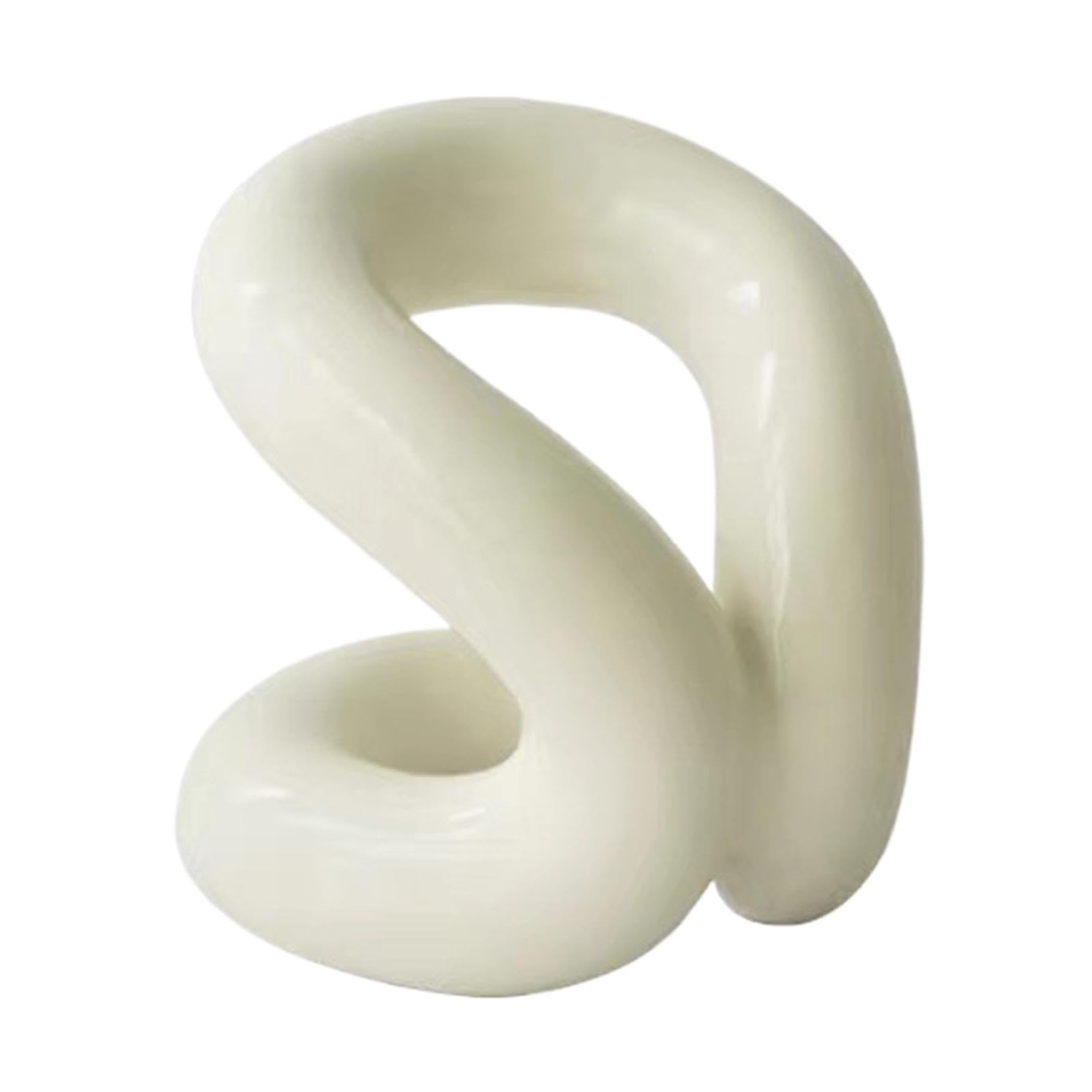 Porte-brosse à dents en céramique Knot Design petit format sculpté pour décoration