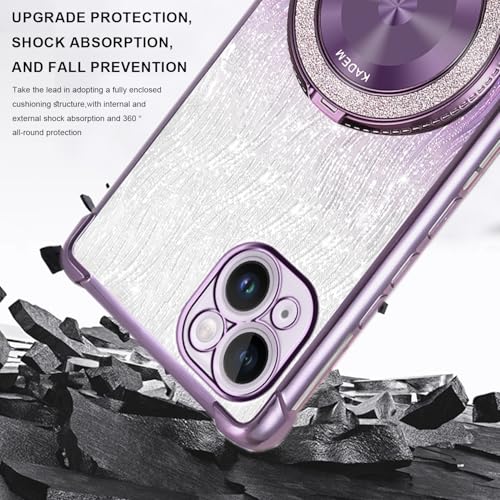 Coque paillettes iPhone 14 Plus violette : sublimez votre smartphone lors de vos sorties - 4