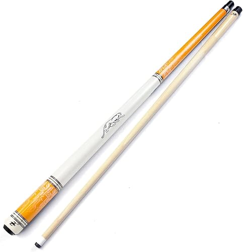 Miniatura 1 de Tacos de piscina de 57 pulgadas y 19 onzas para adultos, mango pulido lacado, 12 división de arce para bar y casa de bar profesional