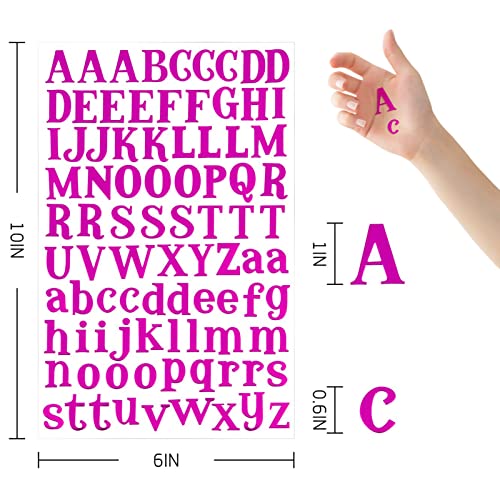 7 Sheets Letter Sticker- Colorful Alphabet Sticker Self Adhesive Vinyl Letter Stickers For Diy Scrapbooking Gifts Box Card Craft #TOP3