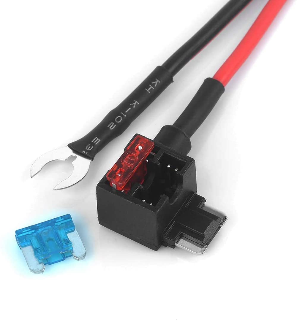 1 m auto sigarettenaansteker met zekeringen kit Add-a-Circuit TAP Adapter Lead 1.0mm kabel met 12V zekeringhouder voor Micro Mini Standard ATM APM Blade zekeringen (klein