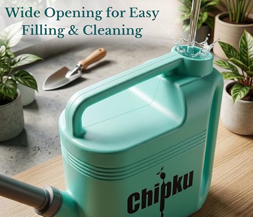 Image of Chipku 5 Litre Garden Watering Can with Sprinkler Nozzle | Durable Lightweight Plastic Water Can for Home, Balcony & Outdoor Plants | Easy Pour Long Spout