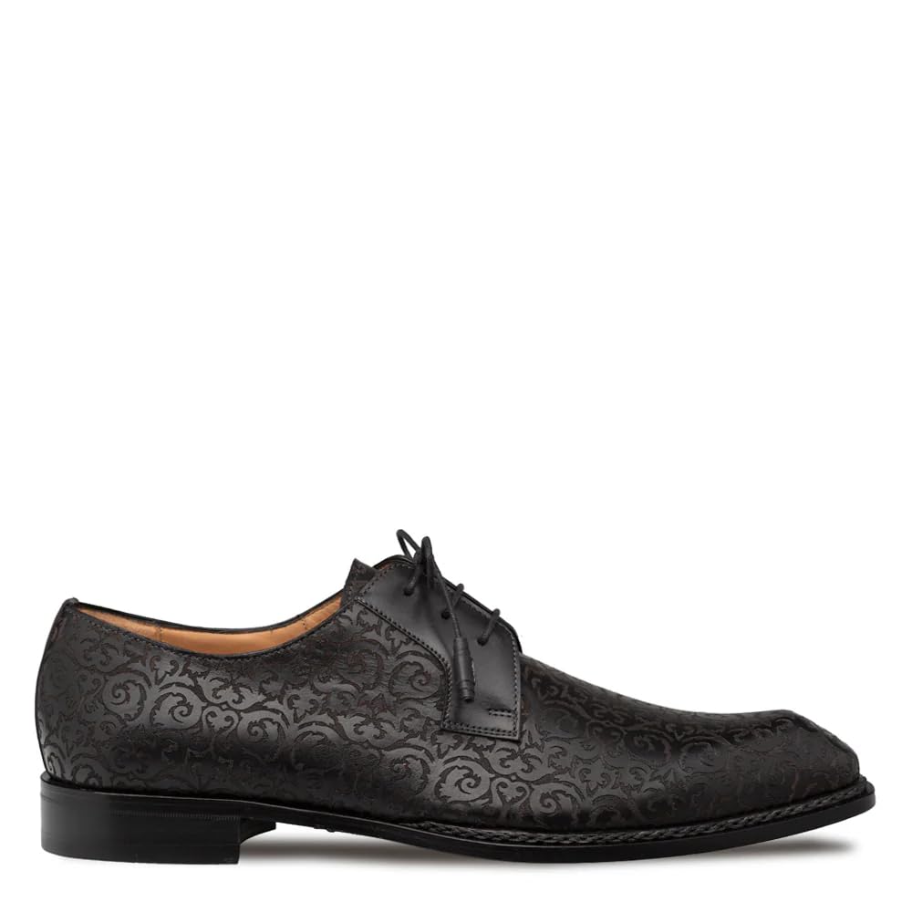 Mezlan Lontani Lace Up – Men’s Embossed Calfskin Brogue Derby with Designer Leather Sole – Handmade in Spain