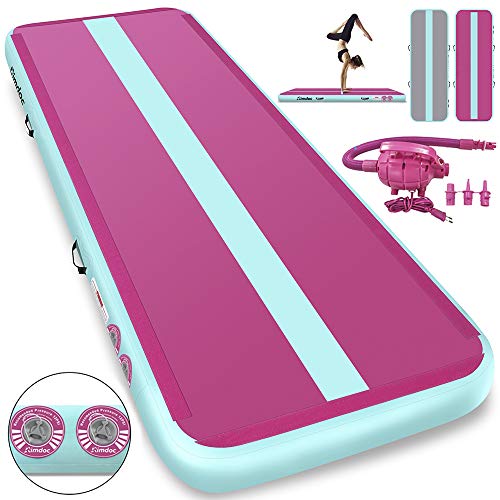 Furgle 10ft/13ft/16ft/20ft Inflatable Airtrack Gymnastics Tumbling Floor Mat,Tumble Track Air Mat,Ho Furgle 10ft/13ft/16ft/20ft Inflatable Airtrack Gymnastics Tumbling Floor Mat,Tumble Track Air Mat,Ho