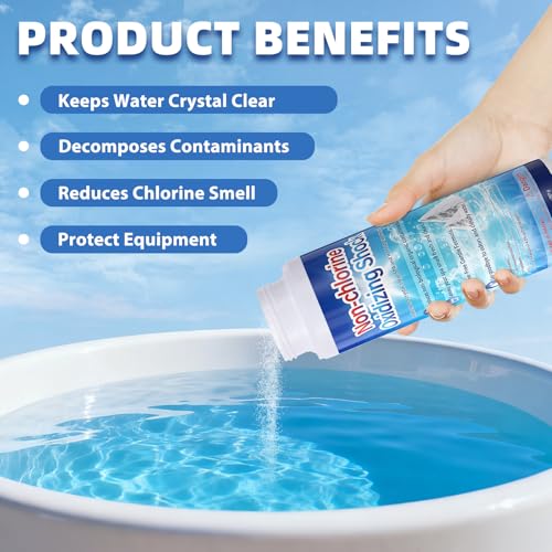 Image of 2LB Chlorine-Free Hot Tub Shock Oxidizer - SPA Pool Oxidizing Shock Water Enhancer for All Types - Gentle, Easy-to-Use Spa Treatment for Clear, Balanced Water