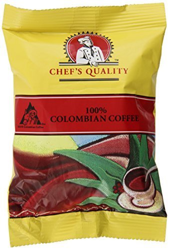 Chefs Quality Gourmet Roasted 100% Colombian Coffee, 42 - 2 oz. bags by Chef's Quality