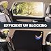 ZATOOTO 4 Pcs Car Window Cutains - Black Silk Magnetic Privacy Side Front Rear Protection Covers - Sun Shades Keeps Cooler for Kids Sleeping