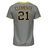 Roberto Clemente #21 Retro Replica Autograph Jersey – Custom Baseball Collectible Shirt for Men – Unbranded, Custom-Made