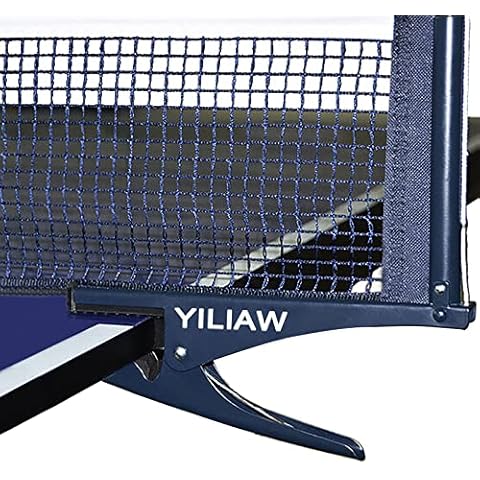 Yiliaw Collapsible Table Tennis Net 72” Professional Steel Pingpong Net Clip Grip Mesh Training Competition Portable Tension Adjustable Post, Easy Set Up for Adults & Kids Cover
