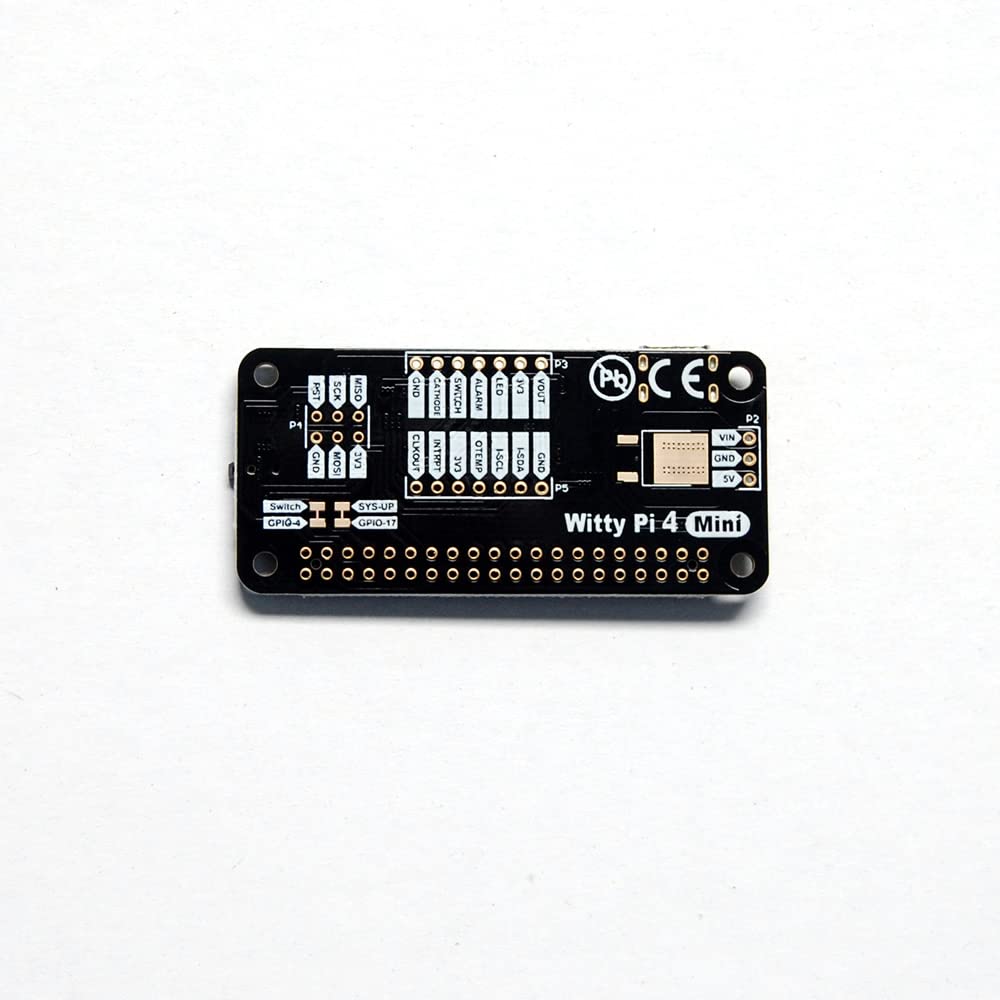 Witty Pi 4 Mini : horloge en temps réel et gestion de l'alimentation pour Raspberry Pi