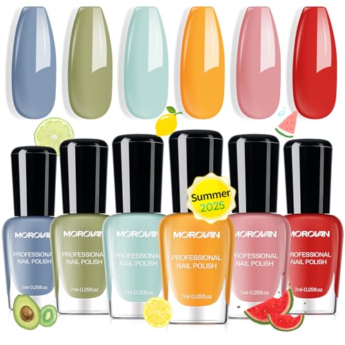 Morovan Nail Polish Set Fingernail: Quick Dry Nail Polish Kit Reg...
