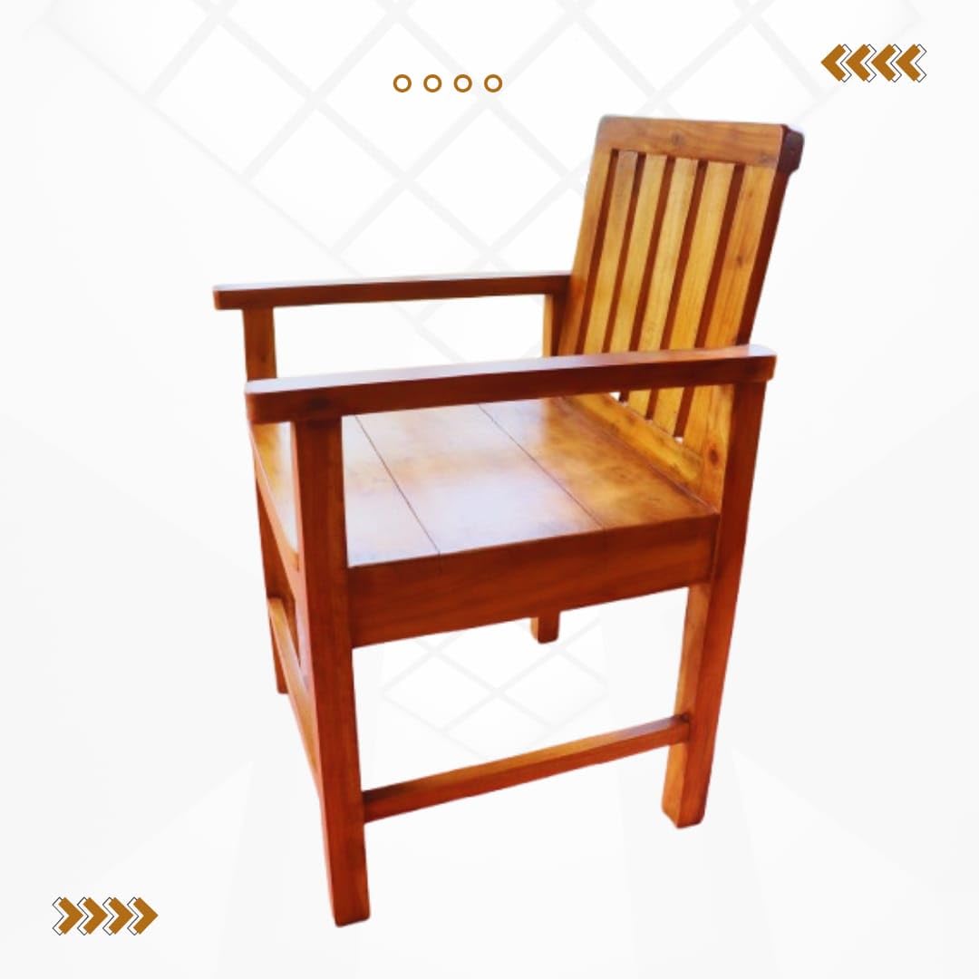 AARUSHI ENTERPRISES India Ergonomic Teakwood Wooden Chair for Back