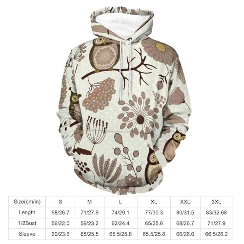 Hoodie papillon hibou pulls et sweats à capuche manche longue taille S