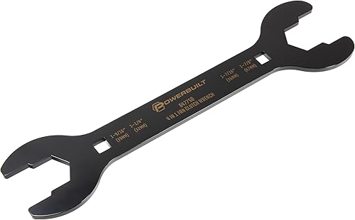 Powerbuilt Llave de embrague de ventilador universal 4 en 1, para uso con vehículos Ford, GM y Dodge, llave de embrague de ventilador de 1.260 in,