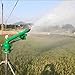 Lawn Sprinkler Spray with Bracket, Farm Irrigation Sprinkler On Tripod Base, 360 Adjustable Heavy-Duty Metal Impulse Large Area Sprinkler, 2