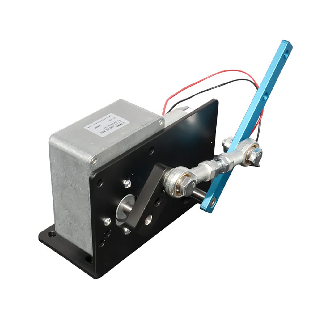Actuador de Motor Oscilante Alternativo de Bricolaje, Velocidad Ajustable, con Fuente de Alimentación y Regulador (24V 10RPM)