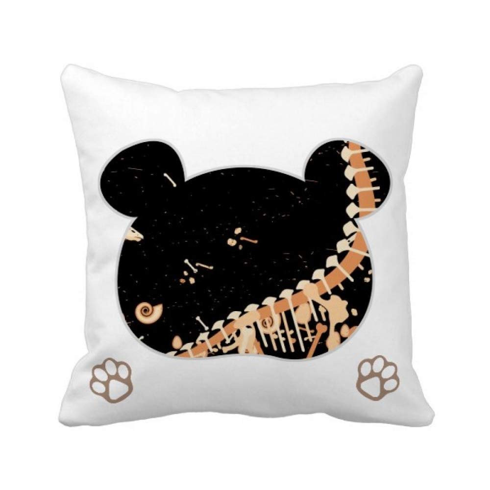 Housse de coussin carrée ours dinosaure herbe taie décoration canapé salon enfant