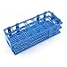 Uxcell a14031200ux0246 Teal Blue Plastic 21 Holes Box Rack Holder for 50ML Centrifuge Tubes