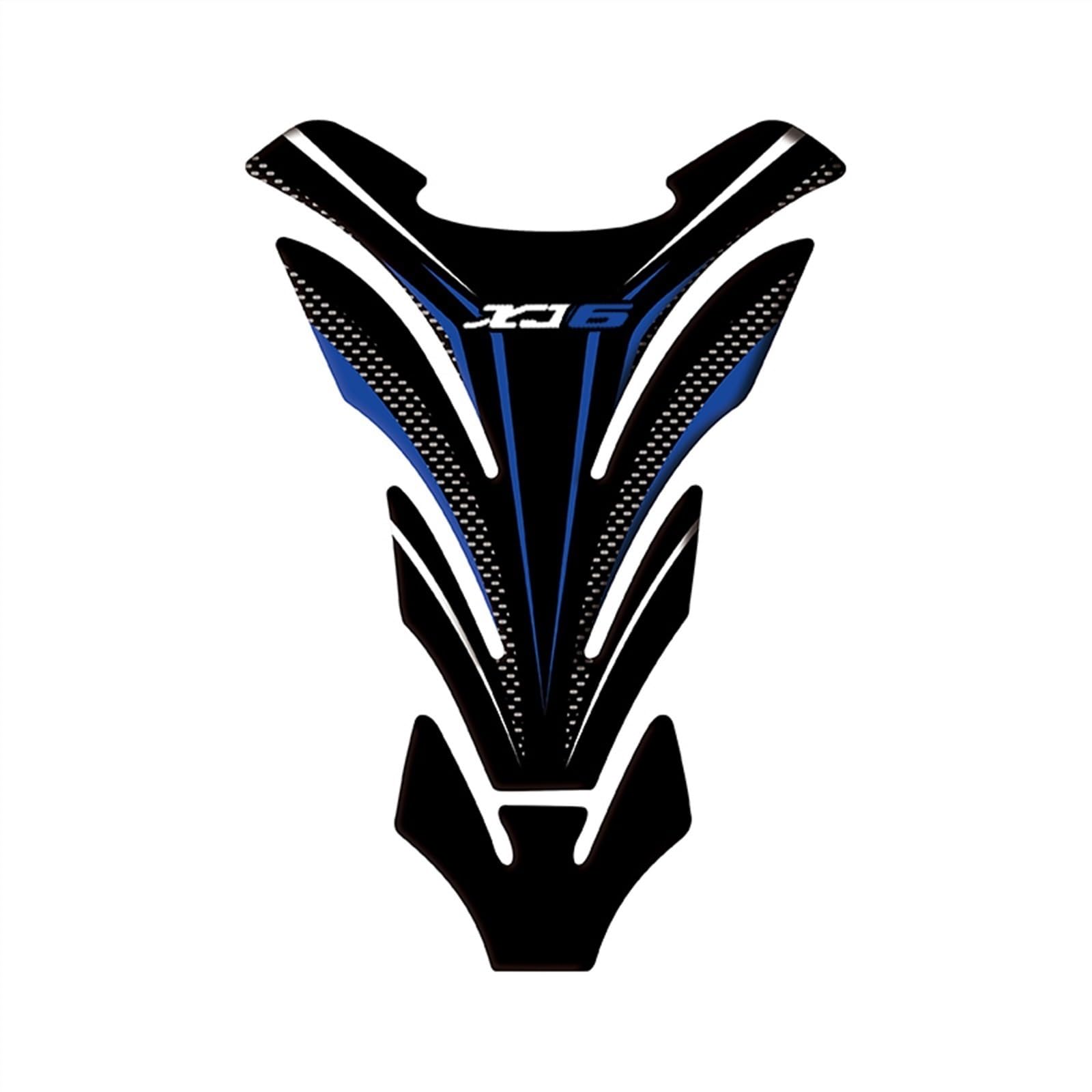 Motorcycle Tank Pad Racing Tankpad Sticker Fuel Fishbone Decals for Yamaha XJ6 Diversion Carbon-Look(Color22)